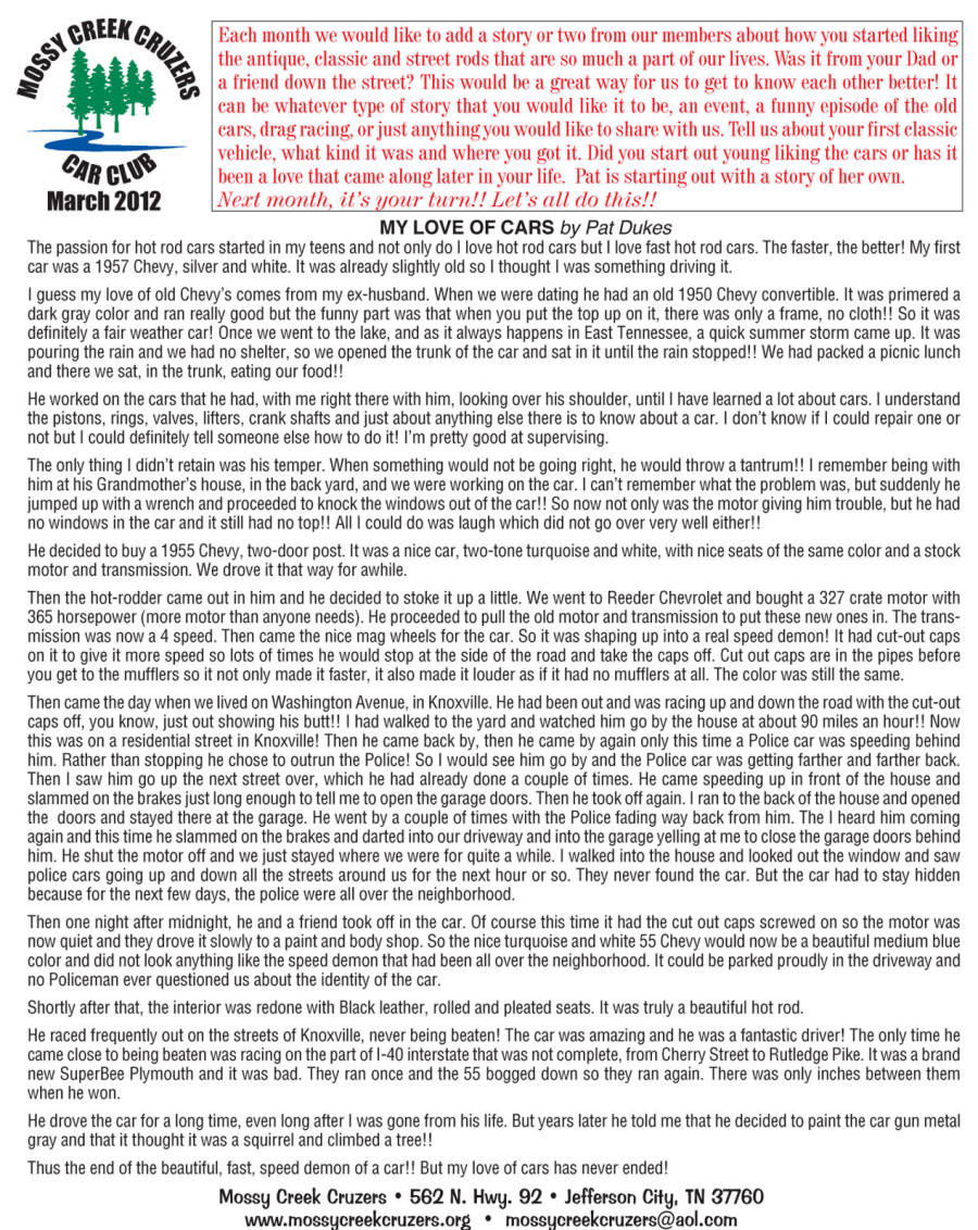 March 2012 Newsletter Page 6