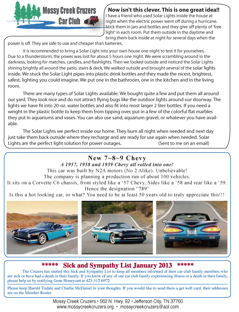 January 2013 Newsletter Page 4