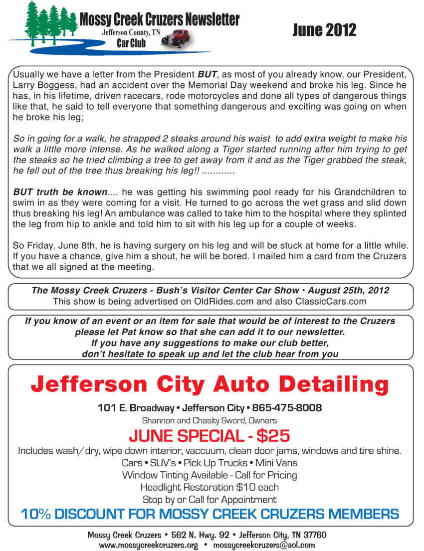 June 2012 Newsletter Page 9
