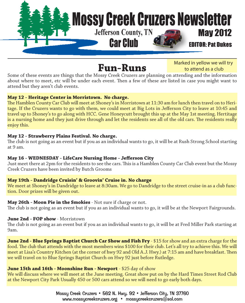 May 2012 Newsletter Page 8