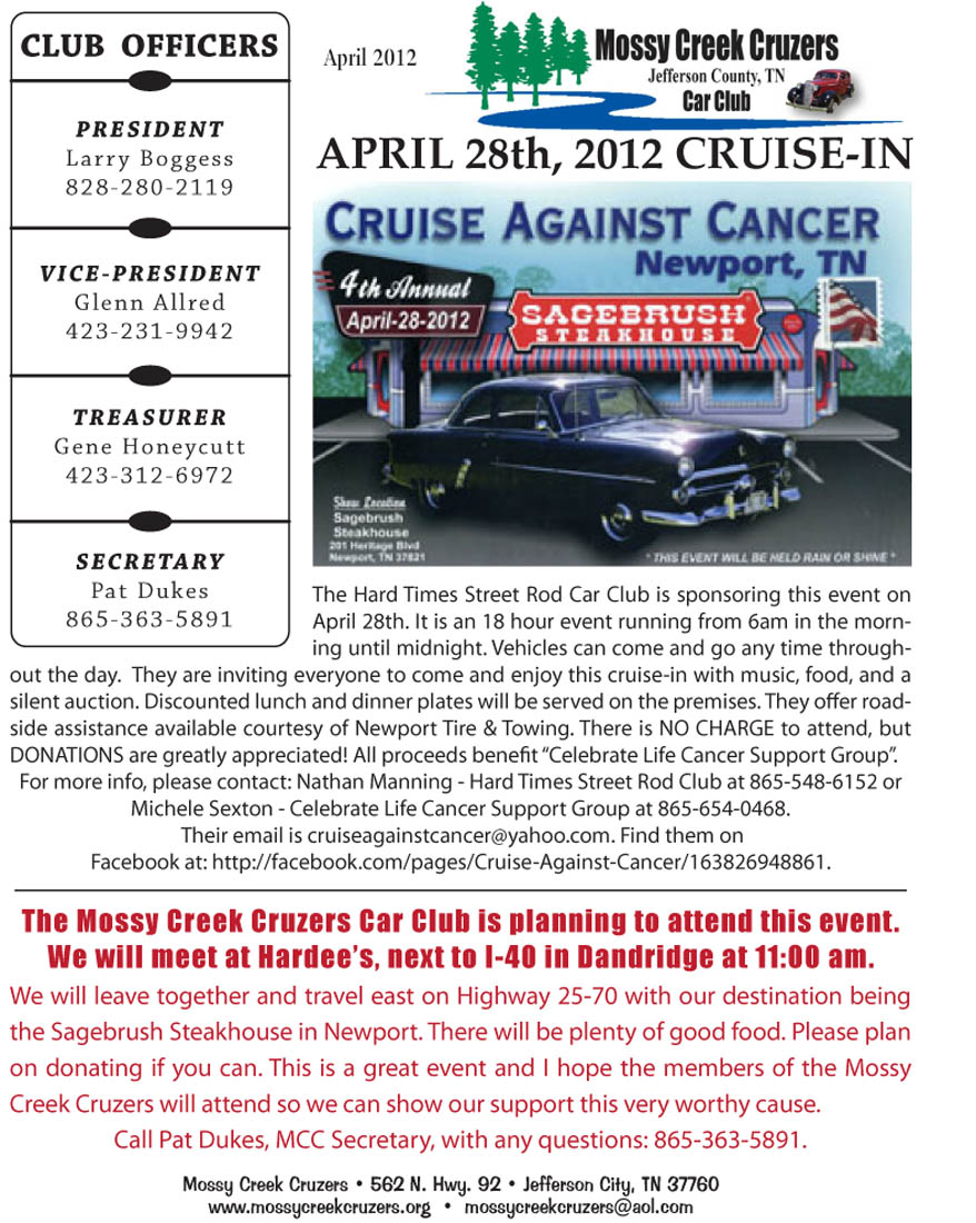 April 2012 Newsletter Page 4